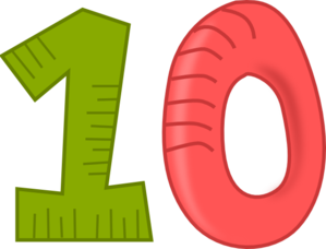 10 Number Clipart PNG 02194